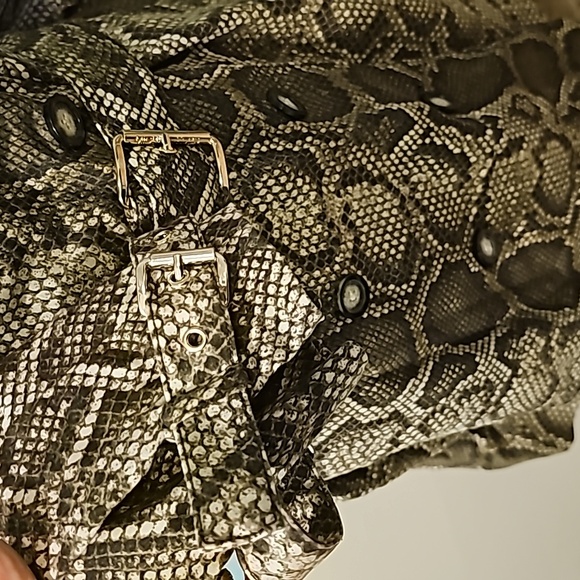 Michael Kors Snake Print Trench Coat - Picture 6 of 13